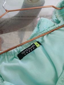 Sheer Ruched Puff Sleeve Top