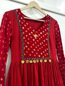 Designer Stunning Red Ethnic Gown