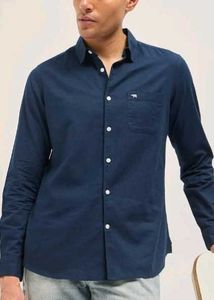 Men's Navy Blue Casual Shirt