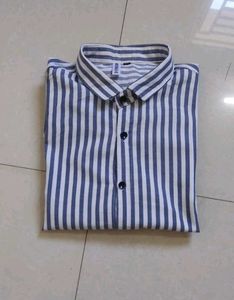 Blue &amp; White Striped Shirt