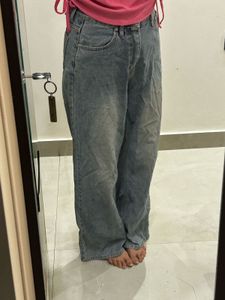 Light Wash Wide Leg Jeans