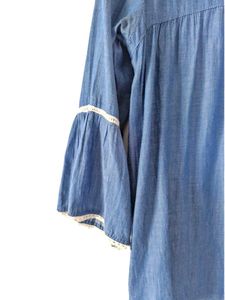 Blue Bell Sleeve Denim Top