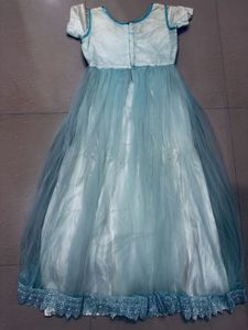 Beautiful Baby Blue Ethnic Gown