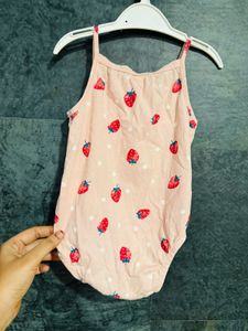 H&amp;M branded Cute Strawberry Print Baby Bodysuit