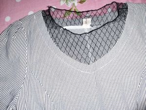 Chic Striped Peplum Top