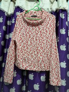 Cozy Leopard Print Turtleneck sweaterTop