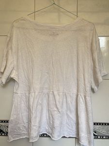 White Hollister Peplum Top