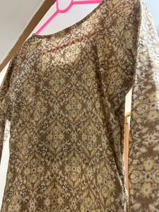 Navkar Ethnic Print Kurta set - S(32 inches)