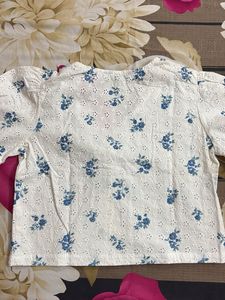 Chic White Floral Broderie Top