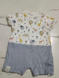 Cute Baby Romper with Animal Print