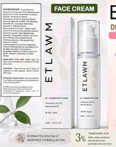 ETLAWM De-Pigmentation Skin Cream