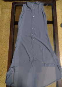 Grey High-low Women's Kurti