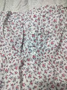 Cute Floral Strapless Tube Top