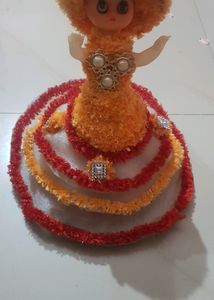 Cute Doll With Kitchen Set