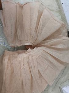 for sell - lahenga cancan with stitched 5.5 mtr