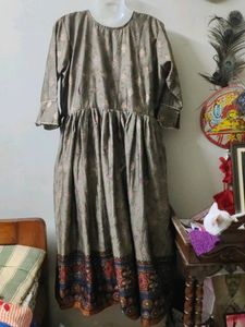 Untouched|PLUSS Sized|Branded Ethnic Midi Dress
