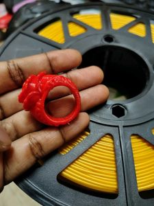 Unique Red Rose Ring