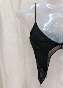 Gothic Black Crop Top