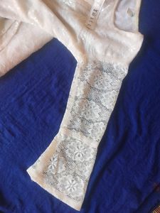 Elegant Lace Top with Bell Sleeves