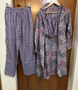 🆕Printed Cotton Blend Co-ord Set