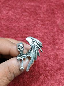 Skull & Wing Ring