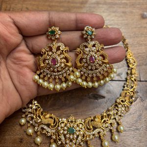 Exquisite Gold-Plated Necklace &amp; Earring Set