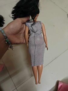 Sparkling Silver Dress Doll