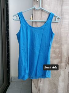 Blue Lace Tank Top