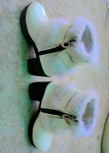 White Fur Heels
