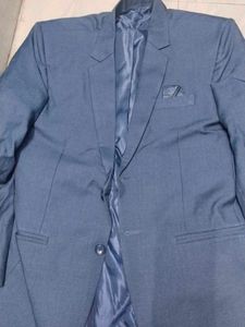 Men's Dark Blue blazer With Tie 3pis