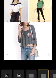 beutiful combo 3 top Off-Shoulder Ruffle To