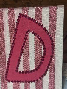 Customized BEAUTIFUL D INITIAL WALL PIECE