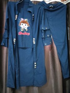 Navy Cartoon Print 3-Piece Set