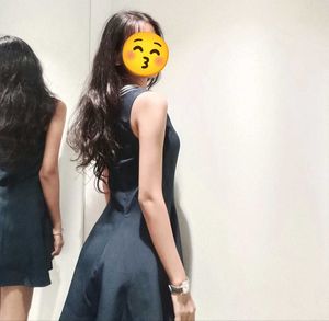 Chic Navy Blue Fit &amp; Flare Dress