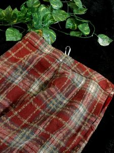 plaid mini skirt