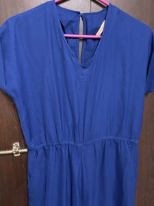 Chic Royal Blue Jumpsuit