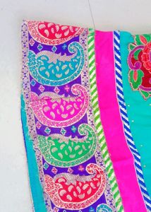 Sea Green Lahenga Set For Small Girl
