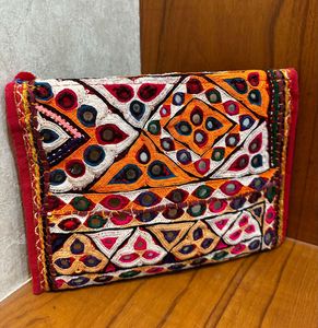 Banjara Embroidered Clutch Bag + Sling
