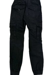 Black Cargo Joggers