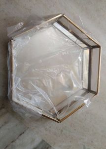 Hexagonal Mirrored Tray