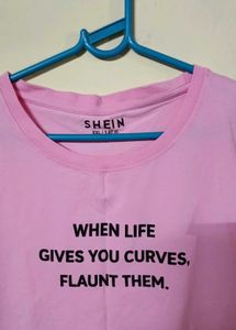 Pink Graphic Crop Top