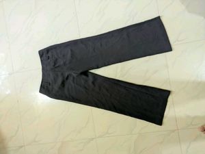 Classic Dark Grey Wide Leg Trousers