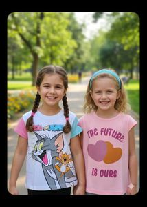 Cute Girls' T-Shirt Set