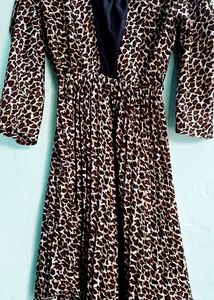 A.line Dress Tiger Print