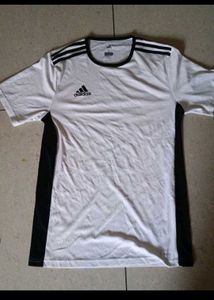 Addidas climalite white sports t- shirt ( size s)