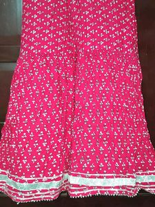magenta palazzo pants and dupatta set