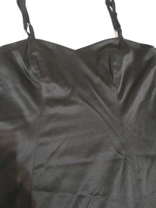 Elegant Black Ruffled Midi Dress