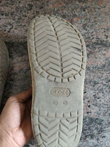 Grey Crocs Clogs
