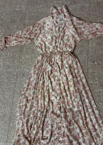 Elegant Floral Print Midi Dress