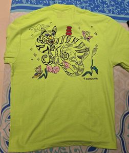 VANS Green Logo Oversized T-Shirt Size L